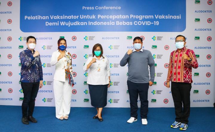 Alodokter Adakan Konferensi Pers Pelatihan Vaksinator Untuk Percepatan Program Vaksinasi COVID-19